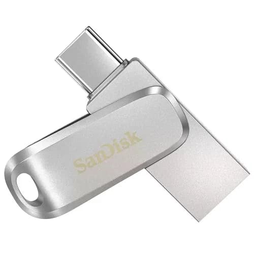 SanDisk Sandisk Ultra Dual Drive Luxe SDDDC4 512GB USB Type C Metal USB3.1/Type C Reversible Connector Swivel Design Type-C Enabled Devices 5Y SDDDC4-512G-G46