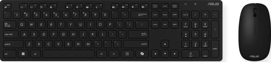Asus ASUS W5000 Wireless Keyboard and Mouse Set (Black) Copilot 90XB0430-BKM3K0