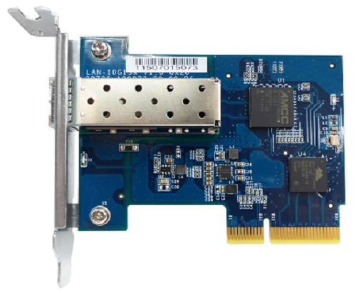 QNAP LAN-10G1SR-U Single-port SFP+ network expansion card rackmount bracket — QNAP