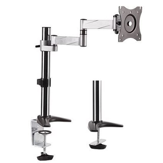 BRATECK 13-27" Single Monitor Desk Mount. Max Load 8kgs. Rotate, — Brateck