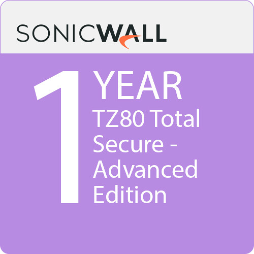 SONICWALL TZ80 TOTALSECURE - ADVANCED EDITION 1YR — SONICWALL