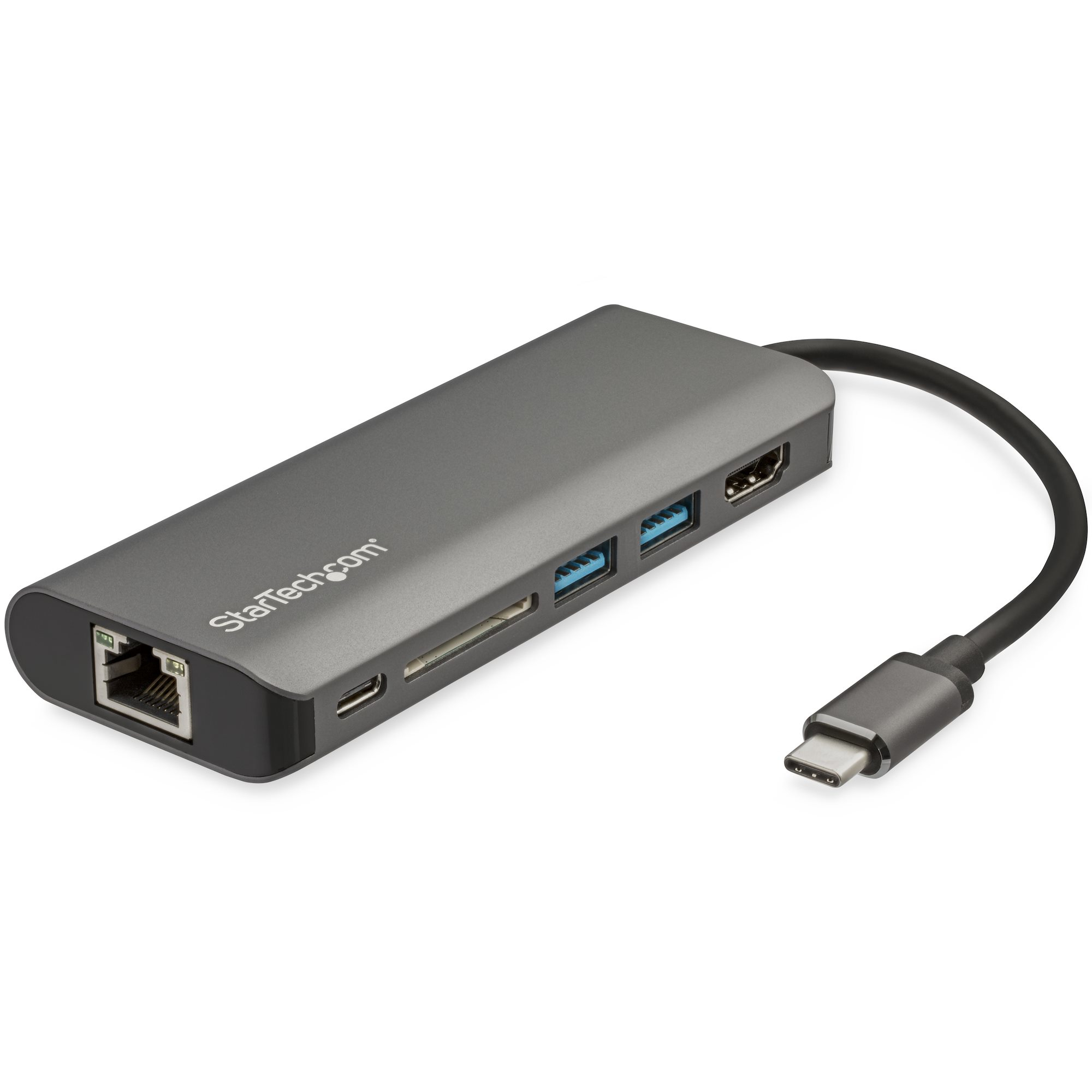 STARTECH.COM USB-C MULTIPORT ADAPTER - USB-C TO 4K HDMI - PD 3.0/HUB/GBE/SD 3 YR — STARTECH