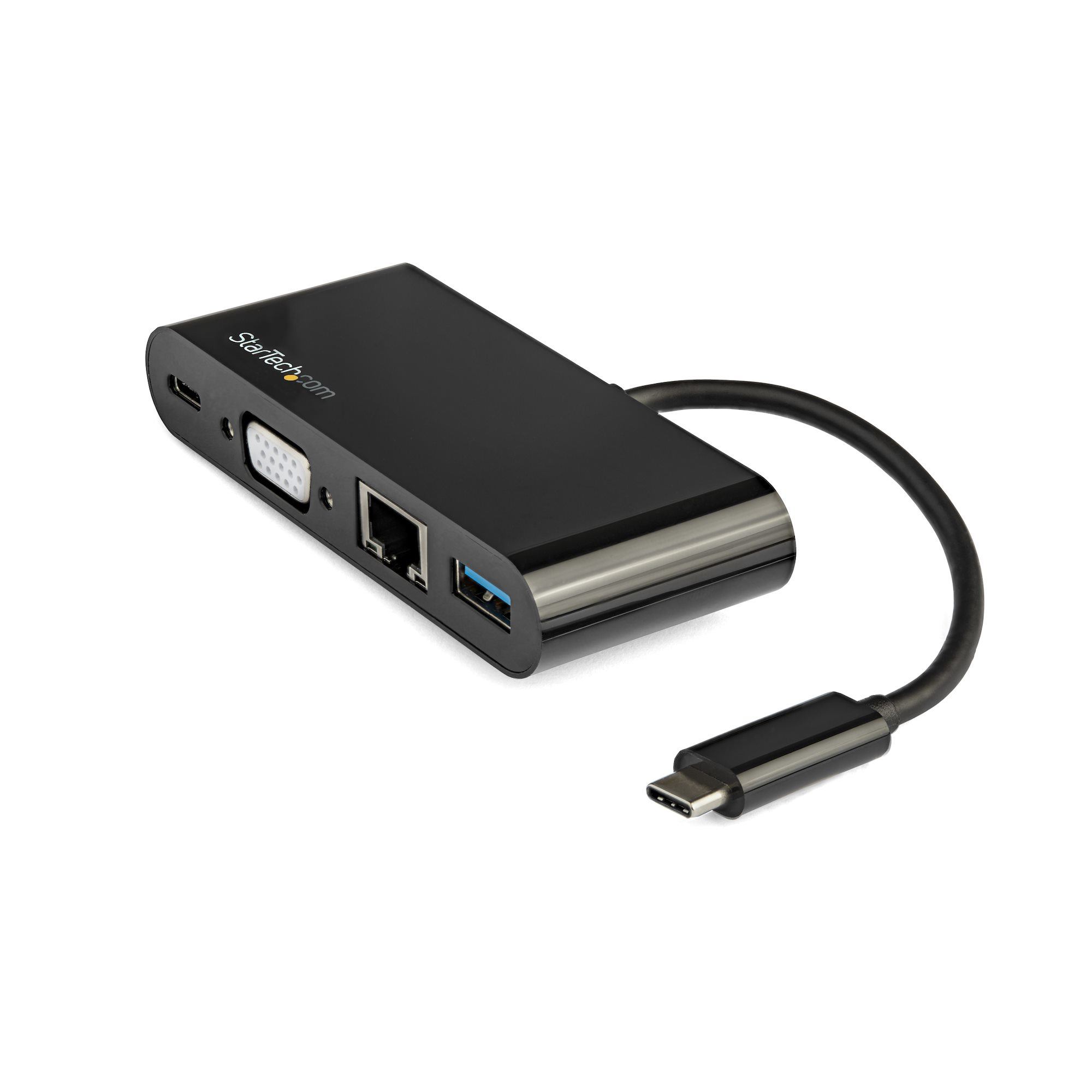 STARTECH.COM USB C MULTIPORT ADAPTER - MINI USB-C DOCK W/ VGA/PD/USB-A/GBE 3 YR — STARTECH