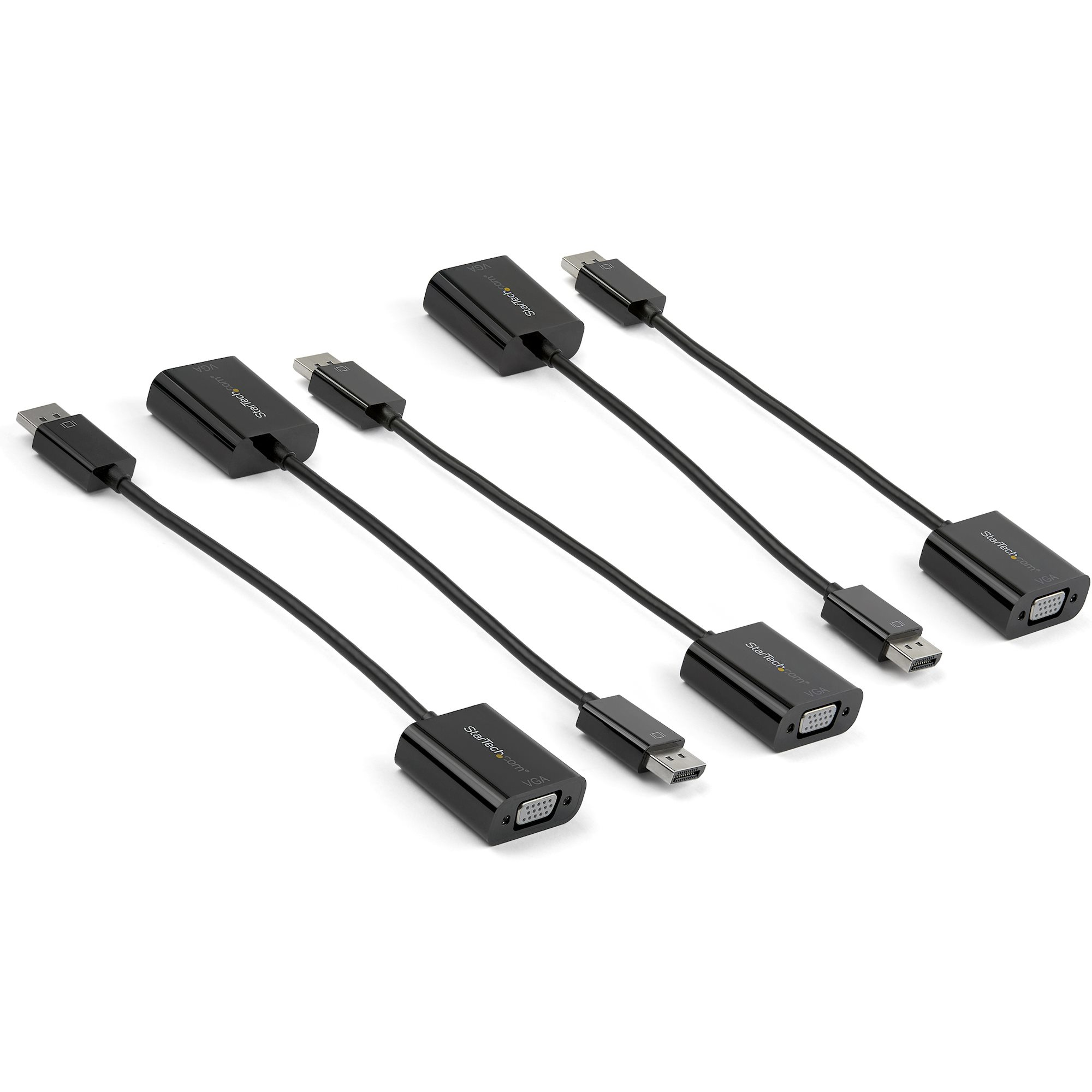 STARTECH.COM DISPLAYPORT TO VGA ADAPTER - 1920X1200 - DP TO VGA - 5 PACK, 3 YR — STARTECH