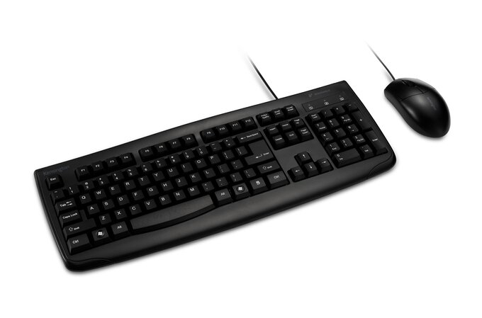 KENSINGTON PRO FIT WASHABLE DESKTOP KEYBOARD/MOUSE SET (WIRED USB-A) — KENSINGTON