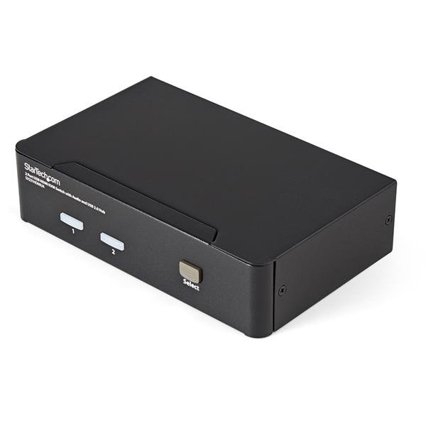 STARTECH.COM 2 PORT USB HDMI KVM SWITCH WITH AUDIO & USB 2.0 HUB, 1920X1200 3 YR — STARTECH