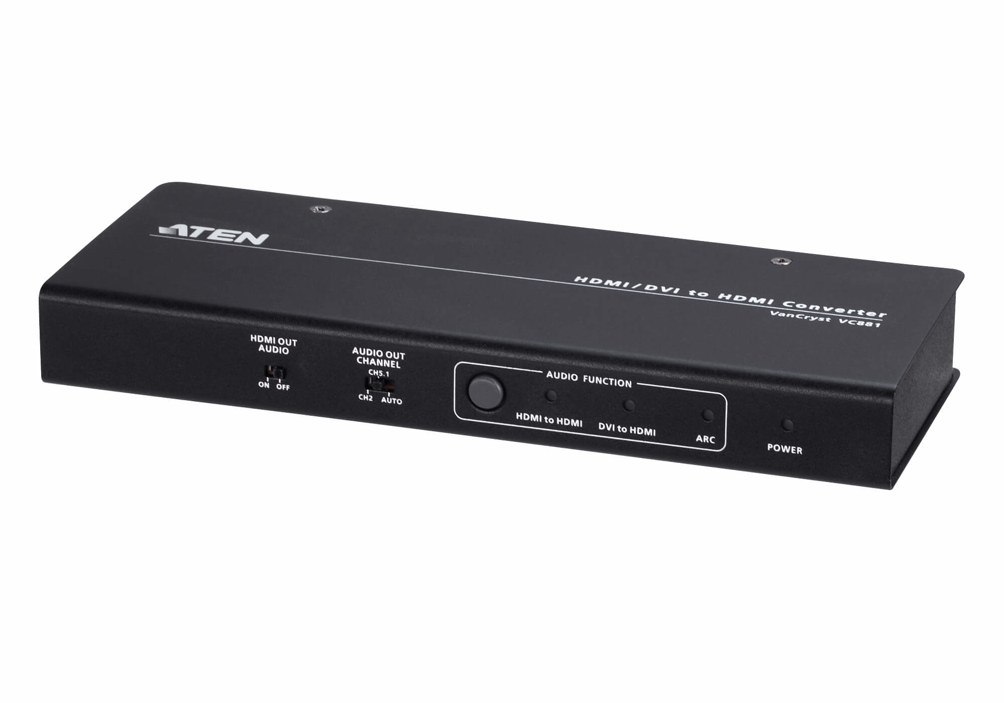 ATEN 4K HDMI/DVI TO HDMI CONVERTER WITH AUDIO DE-EMBEDDER — ATEN