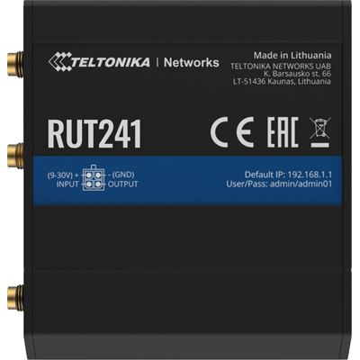 Teltonika RUT241 Global Industrial 4G/LTE WiFi Cellular Router with Digital IO — Teltonika