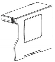 ZEBRA 110XI4 MEDIA COVER BIFOLD — ZEBRA