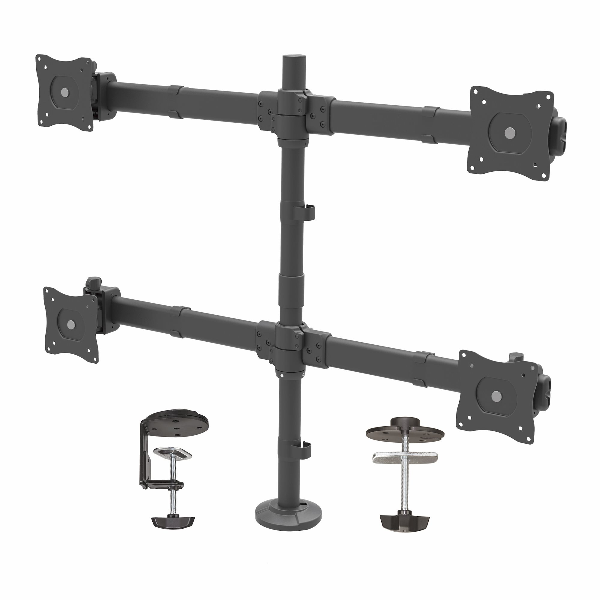 StarTech.com Desk Mount Quad Monitor Arm - Steel — StarTech.com
