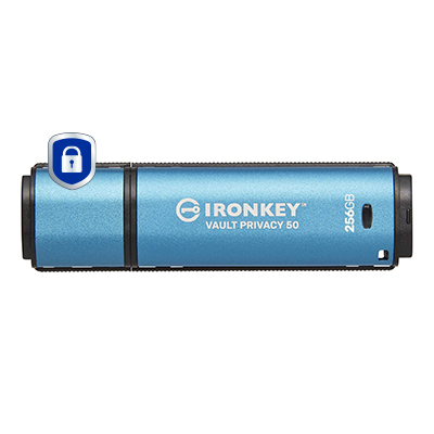 KINGSTON 256GB IRONKEY VAULT PRIVACY 50 AES-256 — KINGSTON