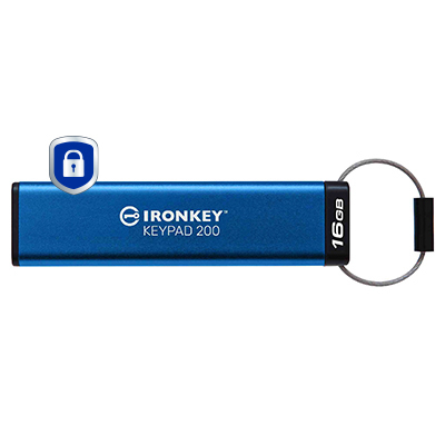 KINGSTON 16GB IronKey Keypad 200 AES-256 Encryp — KINGSTON