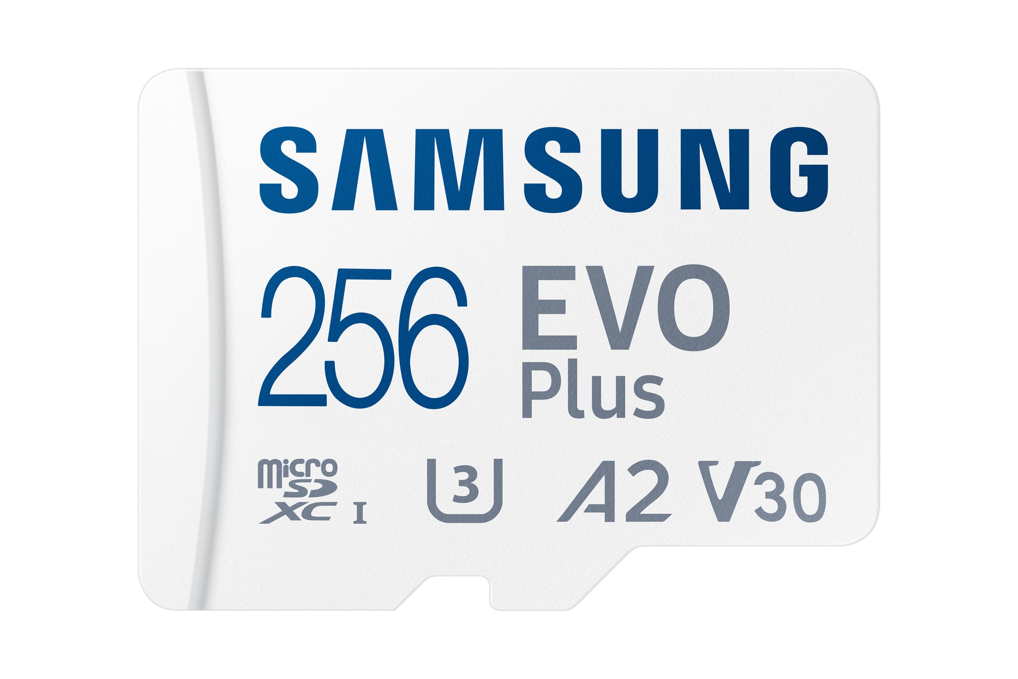 SAMSUNG Micro SD Card 256GB EVO PLUS/w Adapter — SAMSUNG