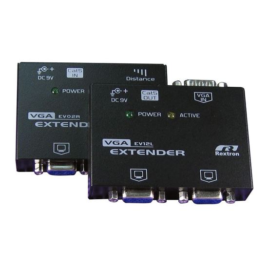 REXTRON Video Extender. Allows VGA signal to be extended up to 150m — Rextron