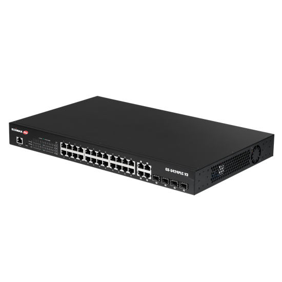 EDIMAX 28 Port Surveillance Long Range Gigabit PoE+ Web Smart Switch — Edimax