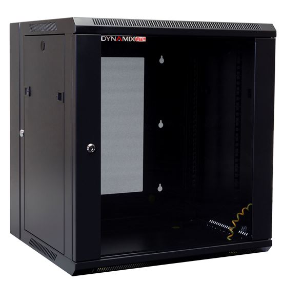 DYNAMIX LITE 12RU Swing Wall Mount Cabinet. 600x550x635mm (WxDxH) — Dynamix