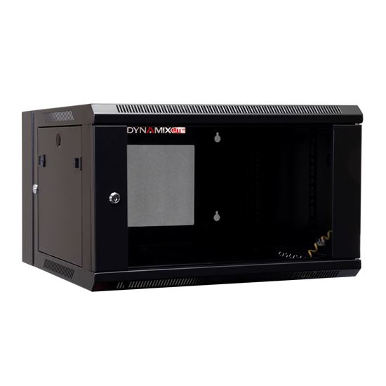 DYNAMIX LITE 6RU Swing Wall Mount Cabinet. 600x550x368mm (WxDxH) — Dynamix