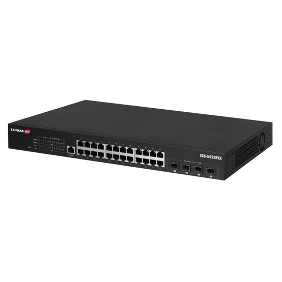 EDIMAX 28 Port 2.5GbE PoE++ L2 with 4x 10GbE SFP+ Ports Surveillance — Edimax