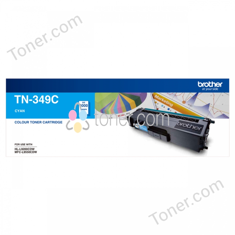 Brother TN349 Cyan Toner Cart — Brother